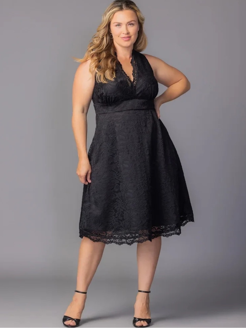 NWT Kiyonna Pin-up Boudoir Lace Cocktail Dress 1X